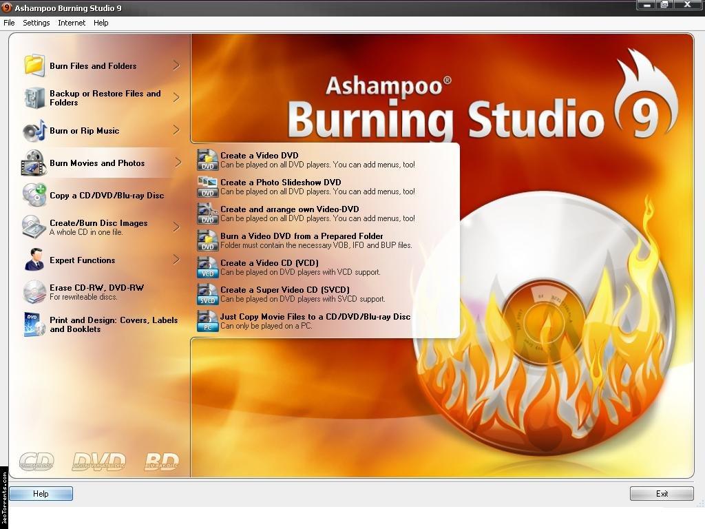 скачать ashampoo burning studio 9